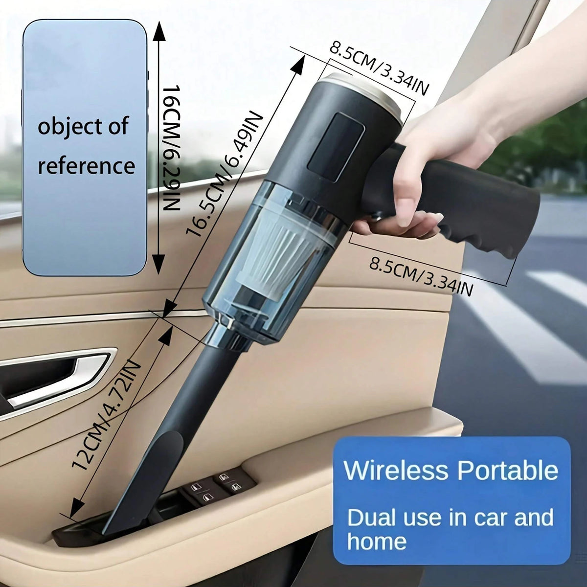 Portable USB Vacuum Cleaner – Car & Home 3-in-1