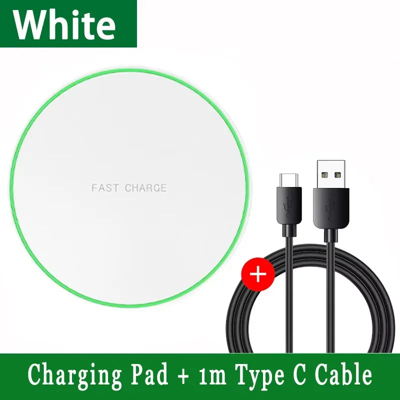 Wireless Charger Mobile Phone Chargers Pad Stand For iPhone 16 15 14 13 12 11 Pro Max Samsung Xiaomi Fast Charging Dock Station