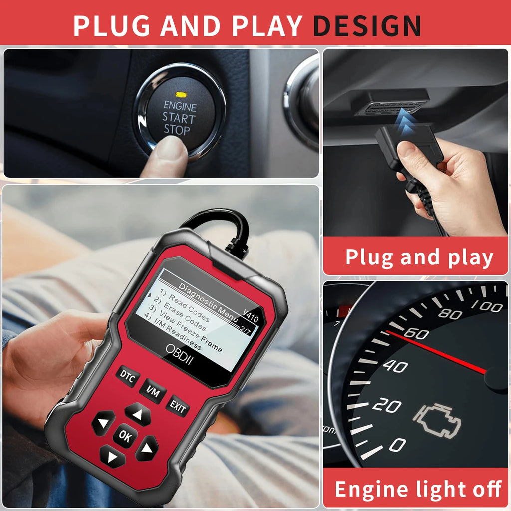 OBD2 Car Diagnostic Scanner – Read & Clear Engine Fault Codes