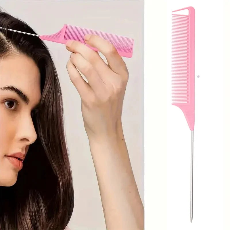 4-Piece Hairdressing Tools Set – Spray Bottle, Combs & Edge Brush