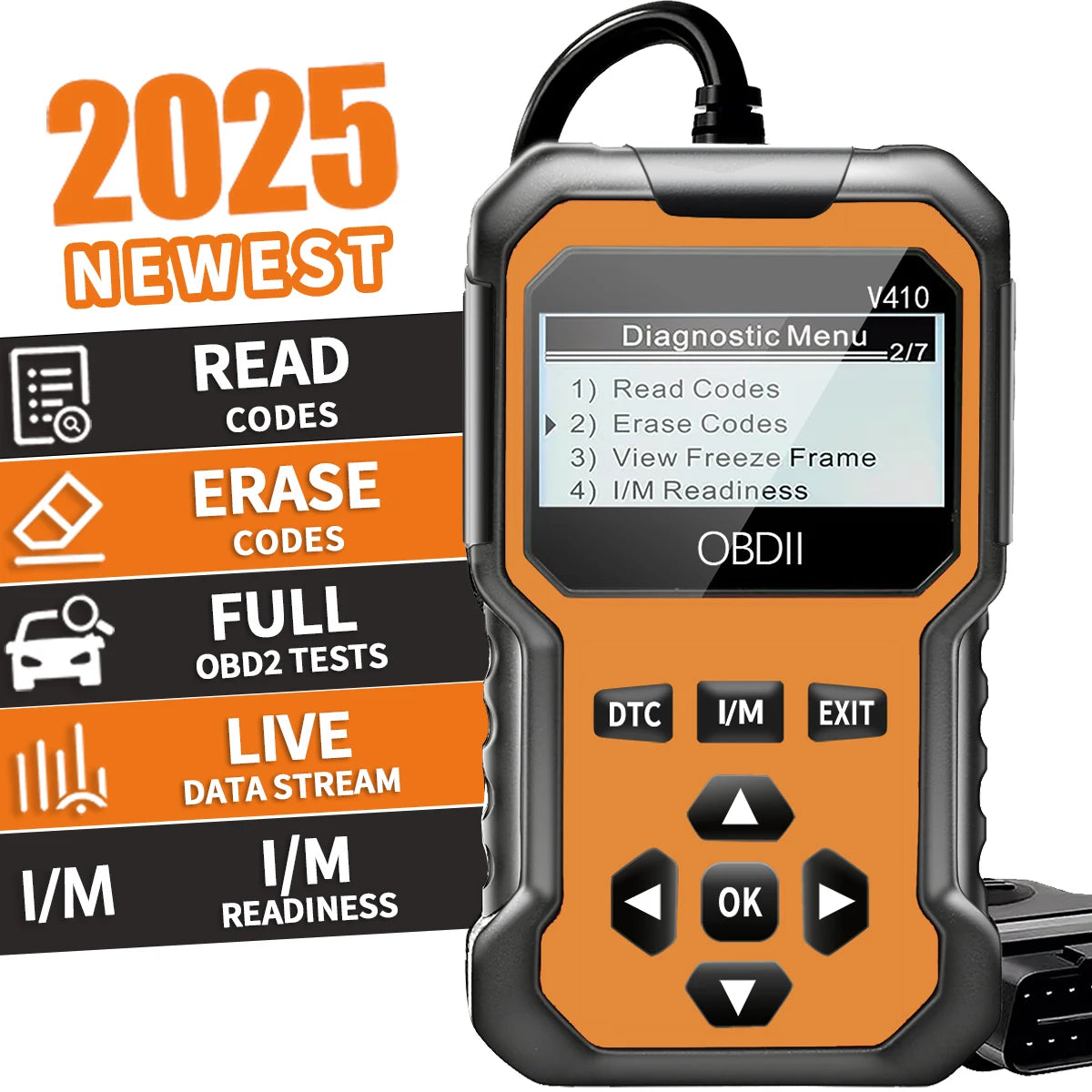 OBD2 Car Diagnostic Scanner – Read & Clear Engine Fault Codes